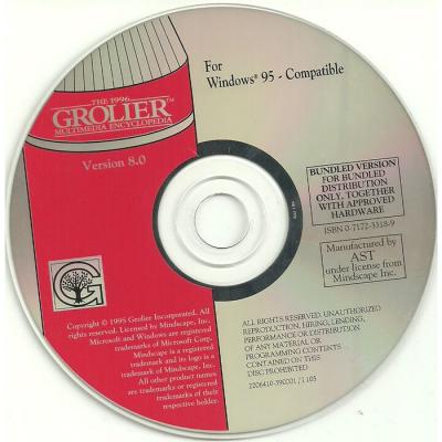 Grolier Multimedia Encyclopedia Version 8.0 